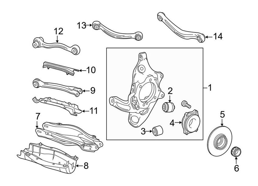 Mercedes Suspension Control Arm - Rear Passenger Right 2313500453